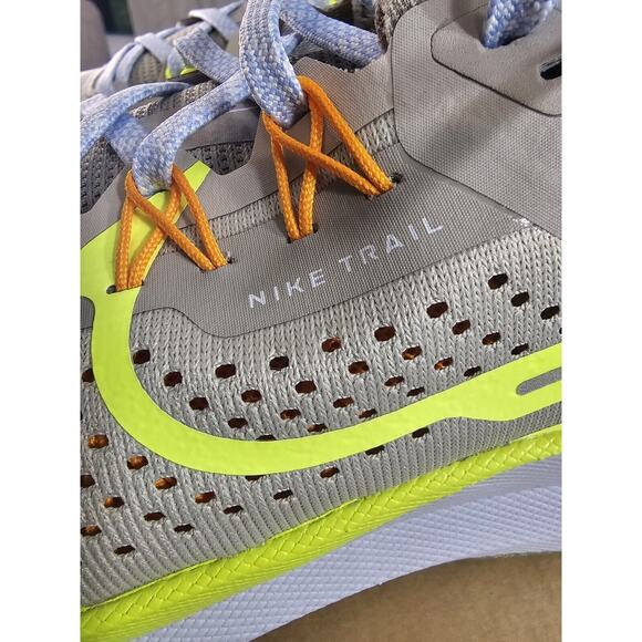 Nike React Pegasus Trail 4 Grey/Volt-Orange Running Shoe‎ DJ6158 002 Mens Sz 10 - Picture 16 of 16
